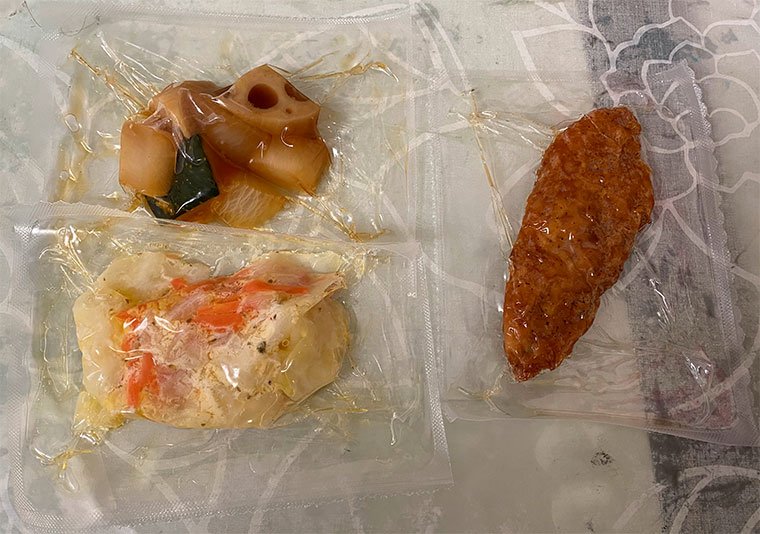 制限食料理キットの開封後